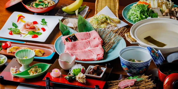 米沢牛プラン料理